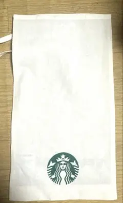 STARBUCKS コットンギフト袋 ホワイト スタバ 巾着
