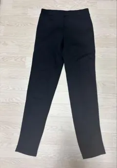 IGNIO 黒 スリムフィット パンツ ストレッチ裏起毛