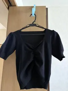 半袖ニット ブラック Mサイズ