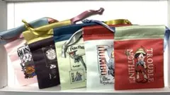 ディズニー＊リボン巾着＊5点セット＊ローソン