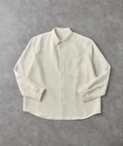 【CIYOT-シヨウト-】ウールライクファブリックルーズレギュラーカラーシャツ