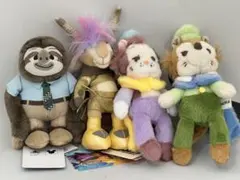 Disney Zootopia PALNUI ぬいぐるみキーチェーン 4点セットのサムネイル