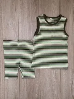 mamiさま専用です】ストライプノースリーブ・タンクトップとショートパンツセット
