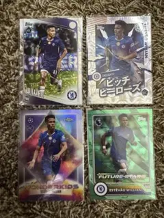 에스테반 4장 세트 Topps Chrome 첼시 Estevao