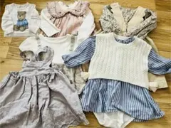 ベビー服　セット 80 秋服　ワンピース　セット