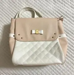 リュックサック ピンク リボン