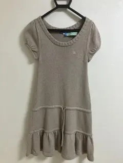 希少 バーバリーブルーレーベル BURBERRY ニット ワンピース 38