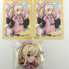 プロセカ　天馬咲希　メロパレ　ホログラム缶バッジ　トレーディングカード　トレカ