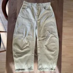 ANOLORCODE MUSINSA カーブドコットンパンツ L ベージュ