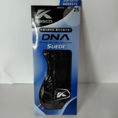 新品 KASCO ゴルフグローブ DNA SUEDE 25cm ブラック
