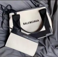 BALENCIAGA 超希少美品トートバッグ アイボリー/ブラック*~~~0*