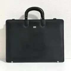 高級カバン　ランバンコレクション　ビジネスバッグ　ブラック　本革
