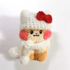 リボン付きニット帽 & マフラー セット zeroni ZB1 ハンビン