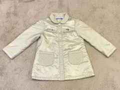 familiarベージュ中綿ダウンコート120cm