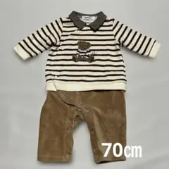 べべSLAPSLIP くまさん　ロンパース　70㎝