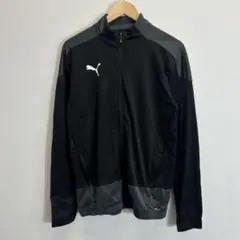 PUMA ブラック ジッパー付きジャケット
