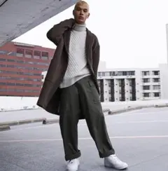 【XL】 NIKE ニット  ケーブル タートルネック　5370のサムネイル