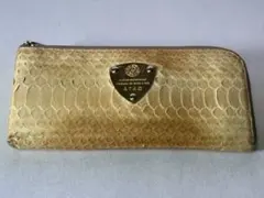 ATAO 金箔パイソン 長財布 シャンパンゴールド - メルカリ