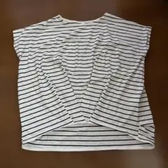 白黒ボーダー 半袖Tシャツ Lサイズ
