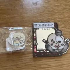 ちいかわbabyアクリルスタンド ちいかわてんしとあくま鏡ステッカー ラッコ