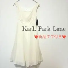❤️新品タグ付き❤️Karl Park Lane アイボリー ワンピースドレス