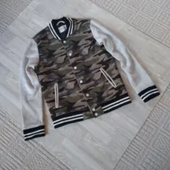 フリース素材　迷彩柄 Power To The People ジャンパー