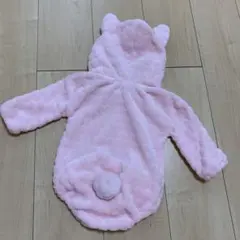 美品☆ うさぎ♡モコモコ　ロンパース　ベビー　70
