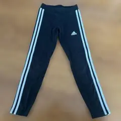 adidas ブラック スパッツ 3本ライン