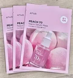 Anua / 桃70%ナイアシンセラムマスク3枚セット