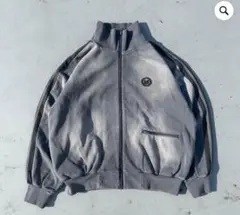 9090 ウォッシュ　トラックジャケット　ブラック　Lのサムネイル