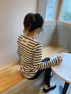 JIL SANDER ジルサンダー　ボーダー　ロングTシャツ　カットソー　バッグ