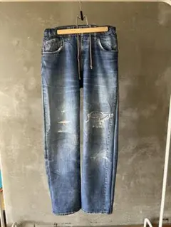 稀少 美品 TATA 転写 ブラックデニム スウェットパンツ サイズ2 2025年最新】tata 転写 デニムの人気アイテム - メルカリ