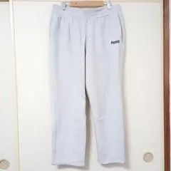 股下長め PUMA スウェット 裏起毛 ロング パンツ スポーツ ルームウェア