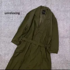 【アンリラクシング】トレンチコート カーキ