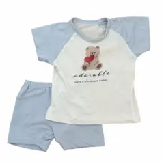 半袖パジャマセット☆水色☆クマ