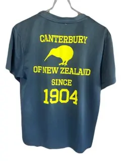 CANTERBURY Tシャツ ネイビー イエロー ロゴのサムネイル