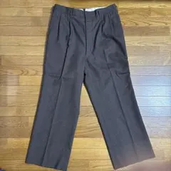 60s70sヴィンテージスラックス ダークブラウンビンテージ