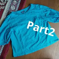 ジュンコシマダPART2 ターコイズ トップス コットンブラウス　サイズ9