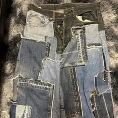 パッチワークデニム デニム