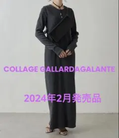 超美品COLLAGE GALLARDAGALANTE 長袖 ロング丈 ワンピース