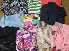 古着　レディース　ワンピース系１０着まとめ売り　Ｍサイズ〜Ｆサイズ