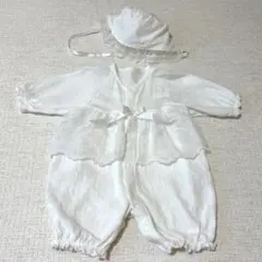 セレモニードレス50-60cm 西松屋　帽子付き