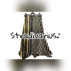 ＊＊＊　ストラディバリウス/サテン調ストライプ美品スカート
