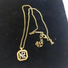 Nina Ricciゴールドオクタゴン型ネックレス