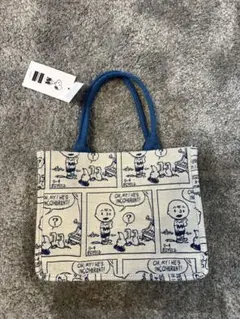 ジャガードトートバッグ　1950 コミック柄　スヌーピー　ミュージアム ベージュ