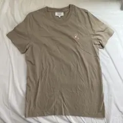 新品　MAISON KITSUNÉ フォックス刺繍Tシャツ ベージュ Sのサムネイル