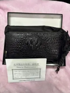 ロダニア ホーンバッククロコダイル ラウンドファスナー長財布のサムネイル