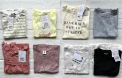 ☆新品☆キッズ 女の子 半袖Tシャツ 8枚セット♪110cm プティマイン 他