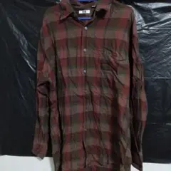 UNIQLO U ライトフランネルワイドフィットチェックシャツ