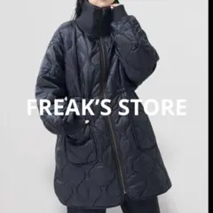 FREAK’S STORE ハイネック リブ キルトコート
